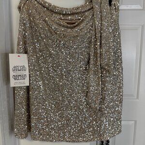 Never Fully Dressed Sequin Mini Jaspre Skirt - Size 12- NWT